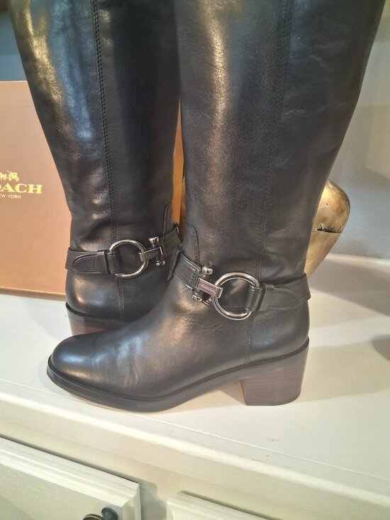 Coach Carolina Calf tall boots - Picture 3 of 6